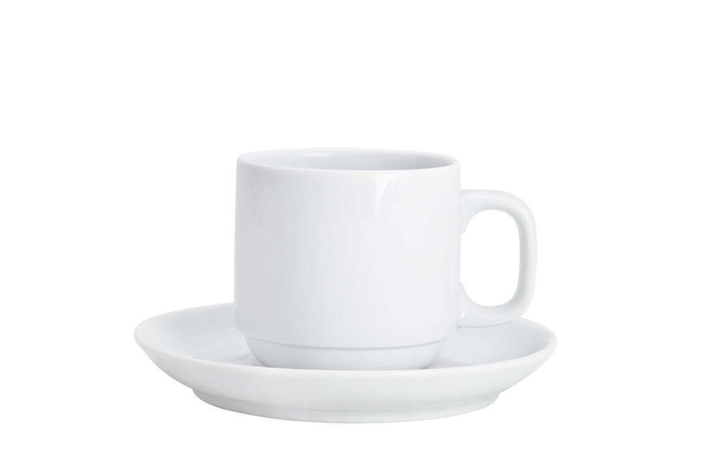 Espressotasse mit Unterteller System Plus