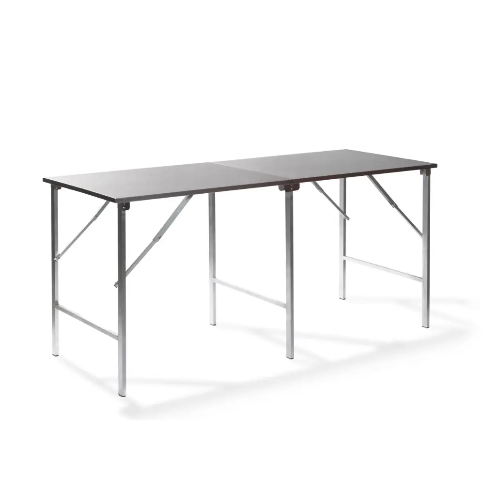 Edelstahl Arbeitstisch aufklappbar, 200x80x90 cm