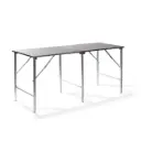 Edelstahl Arbeitstisch aufklappbar, 200x80x90 cm