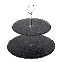 Etagere 2-stufig, schiefer