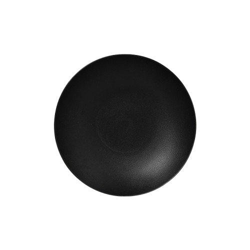 [10-01-0017] Teller coupe halbtief Ø26 cm RAK Volcano schwarz