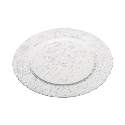 Glasteller ›New Aluminium‹ Ø 32 cm